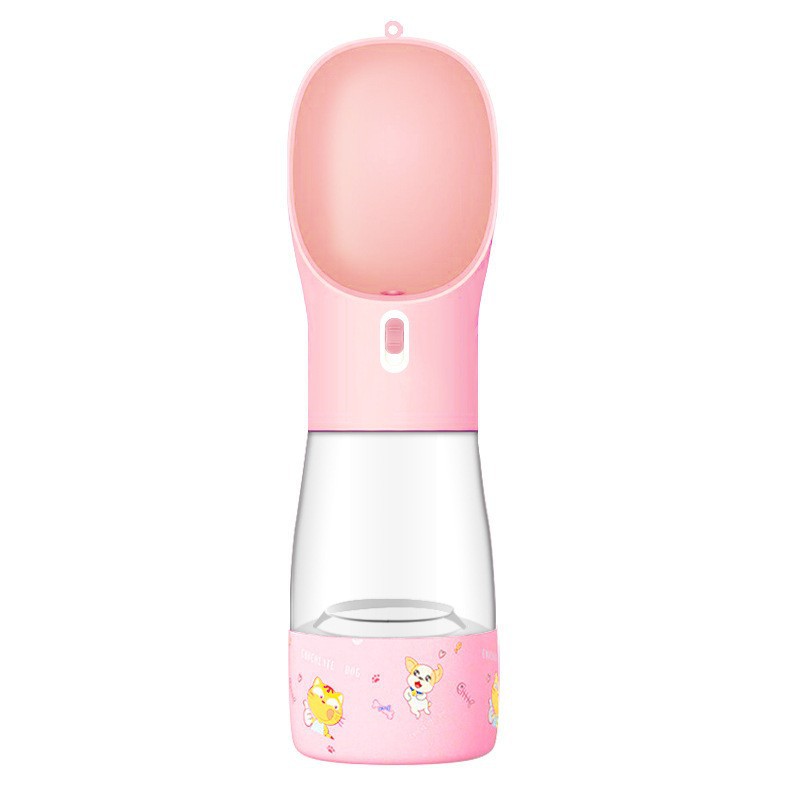 Portable Dog Water Bottle with Fold-Out Bowl