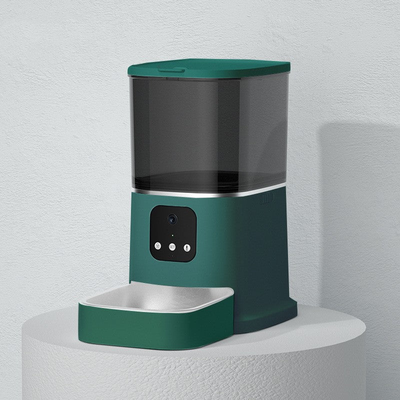 Smart WiFi Auto Pet Feeder with app and voice control — 6L capacity for cats and dogs
