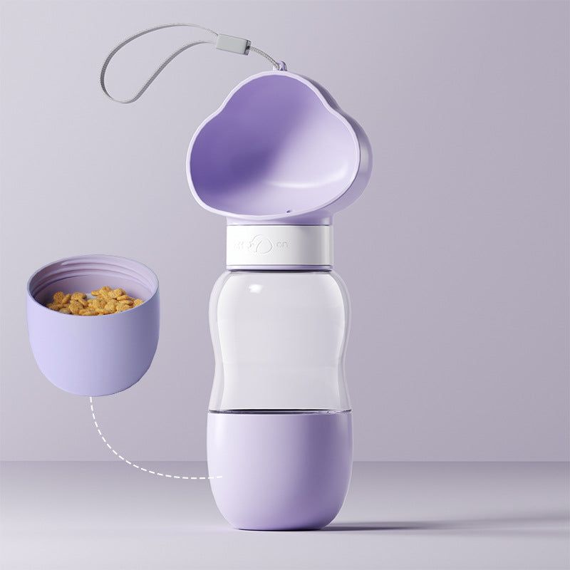 Portable Dog Walking Water Cup & Feeder
