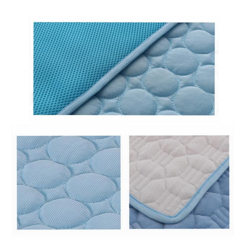 Cooling Ice Silk Pet Mat — self-cooling summer comfort pad for dogs and cats
