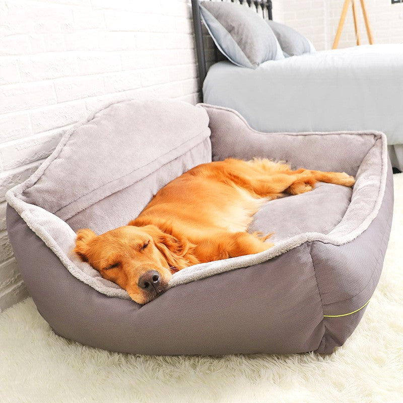 Plush Orthopedic Dog Sofa Bed & Lounger — memory foam, velvet cover, 4 sizes