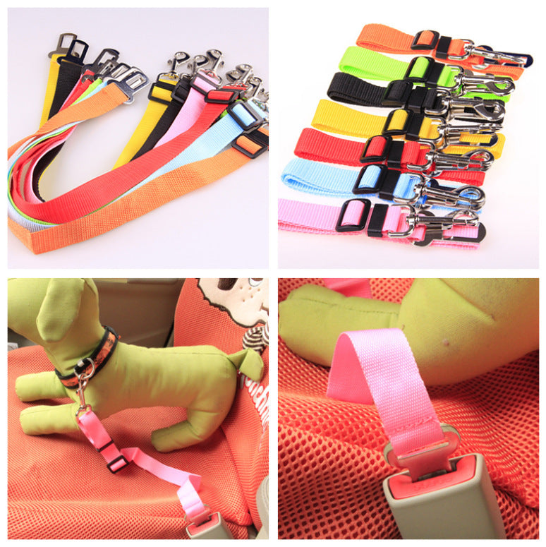 Durable Adjustable Polyester Dog Leash — padded handle, heavy-duty metal clip