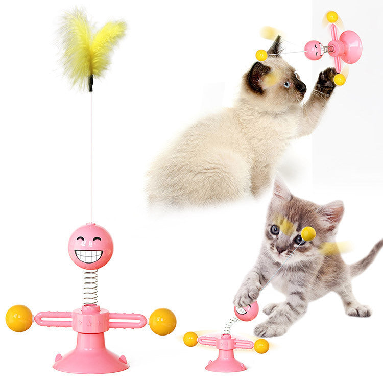 Interactive Windmill Scratch & Teeth Toy for Cats
