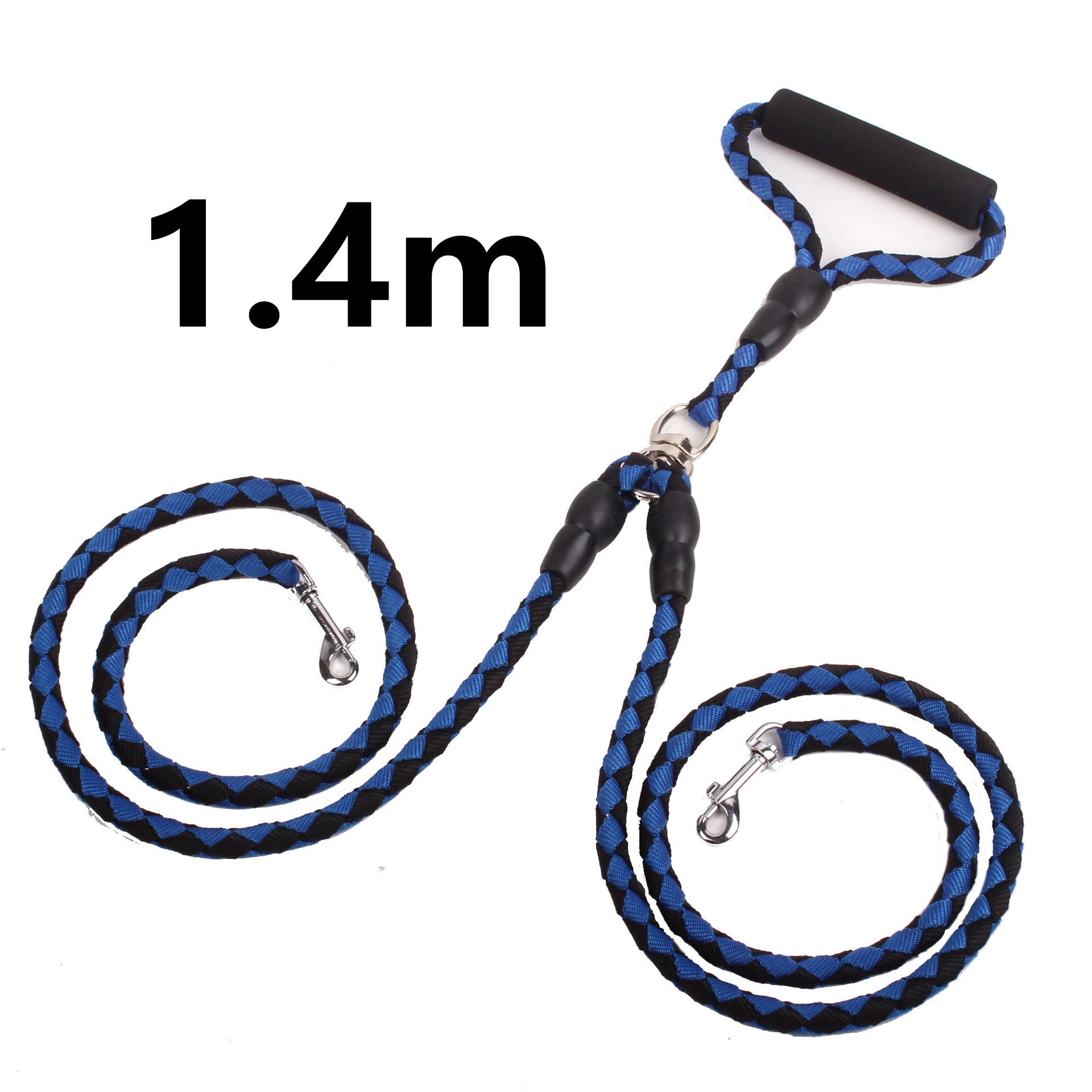 Dual-Clip Double-Ended Dog Leash — hands-free training leash
