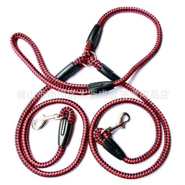 Dual-Clip Double-Ended Dog Leash — hands-free training leash