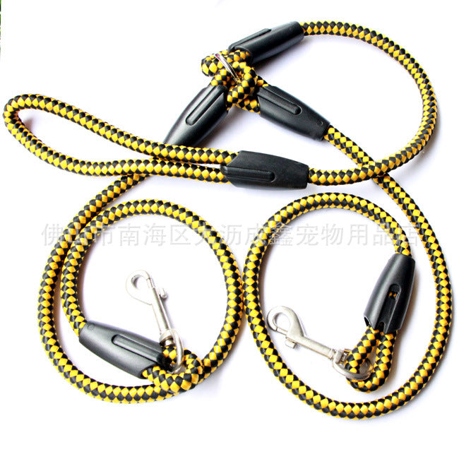 Dual-Clip Double-Ended Dog Leash — hands-free training leash