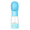 Portable Dog Water Bottle with fold-out bowl — BPA-free, squeeze-to-pour