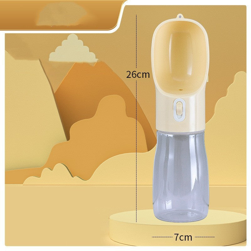 Portable Dog Water Bottle with Fold-Out Bowl