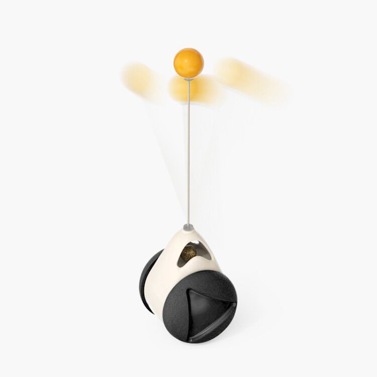 Interactive Windmill Scratch & Teeth Toy for cats — suction cup base