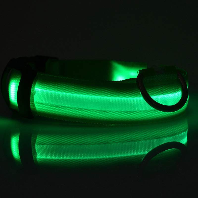 LED Glow Safety Collar for dogs and cats — USB rechargeable, waterproof