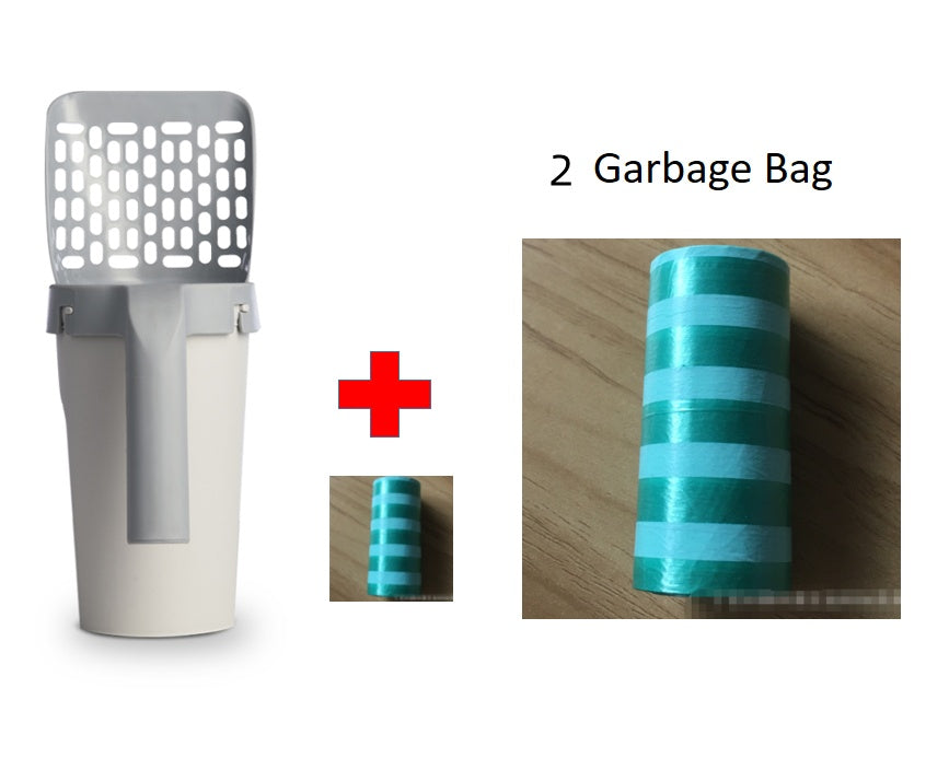 All-in-One Cat Litter Box & Scoop Storage Set