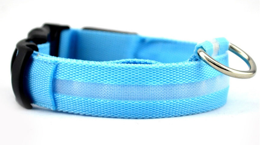 LED Glow Safety Collar for dogs and cats — USB rechargeable, waterproof