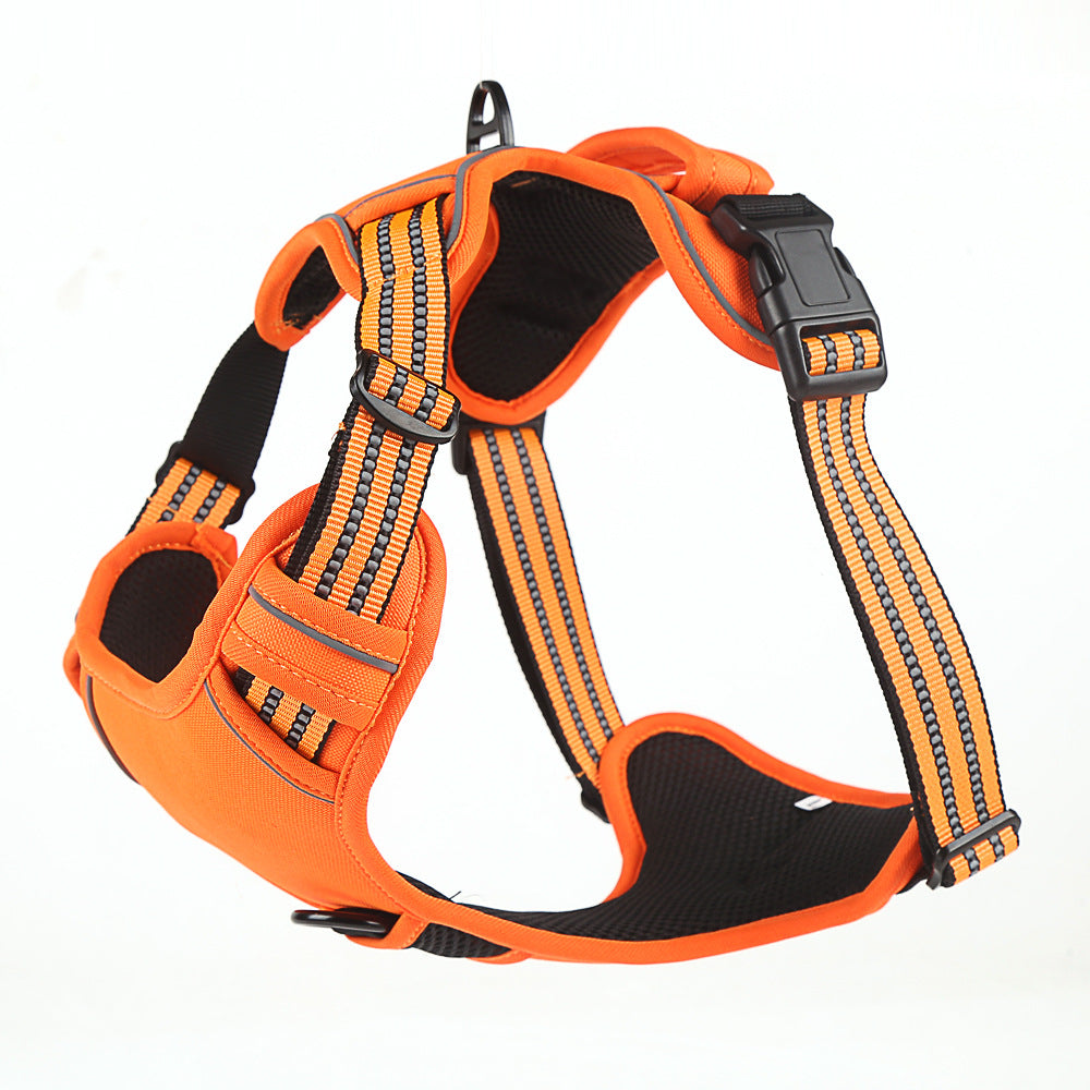 No-Pull Reflective Breathable Dog Harness Vest — front and back D-ring, mesh panels