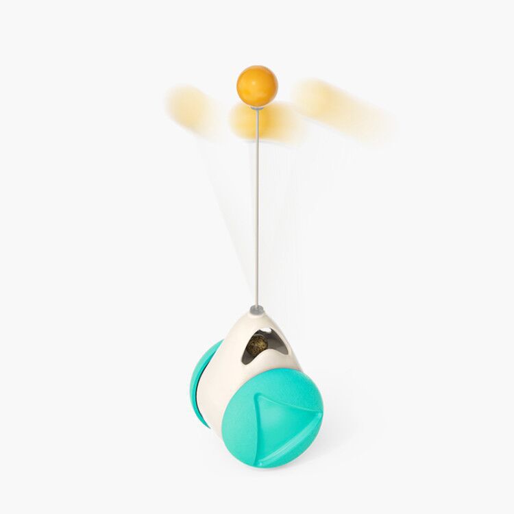 Interactive Windmill Scratch & Teeth Toy for cats — suction cup base