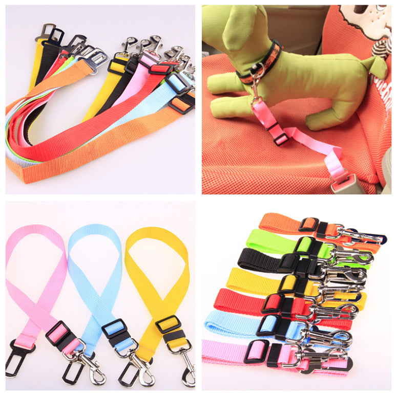 Durable Adjustable Polyester Dog Leash — padded handle, heavy-duty metal clip