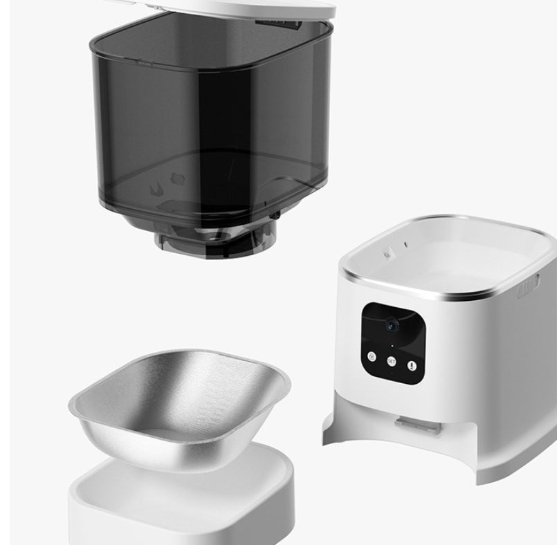 Smart WiFi Auto Pet Feeder with app and voice control — 6L capacity for cats and dogs