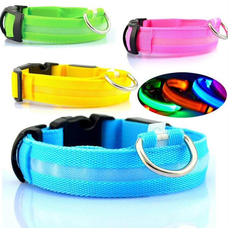 LED Glow Safety Collar for dogs and cats — USB rechargeable, waterproof