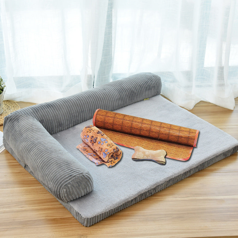 Orthopedic Comfort Dog Bed — memory foam, removable washable cover
