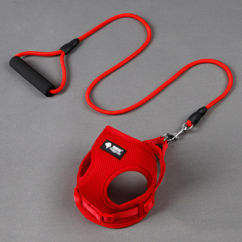 Adjustable Reflective Dog Leash & Collar Set — 360-degree reflective stitching