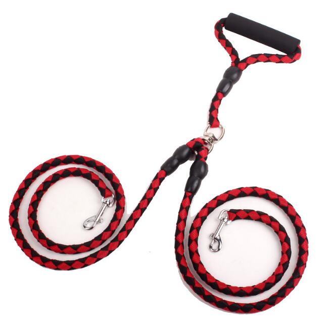 Dual-Clip Double-Ended Dog Leash & Collar