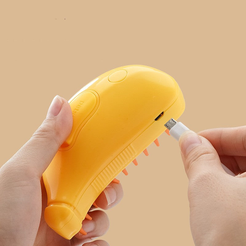 3-in-1 Steam Spray Grooming Brush for dogs and cats — steam comb