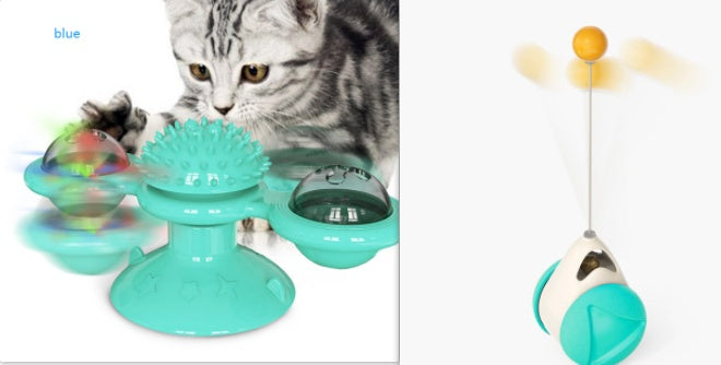 Interactive Windmill Scratch & Teeth Toy for Cats