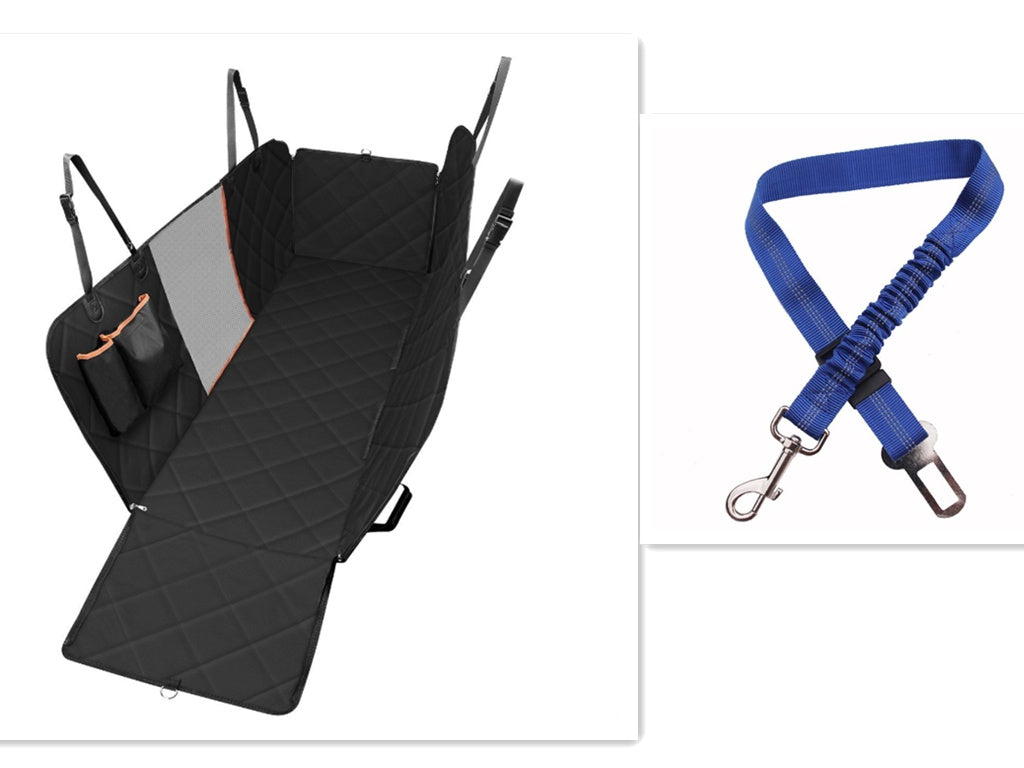 Mesh Dog Car Seat Cover & Hammock Protector — full back-seat coverage, anti-slip