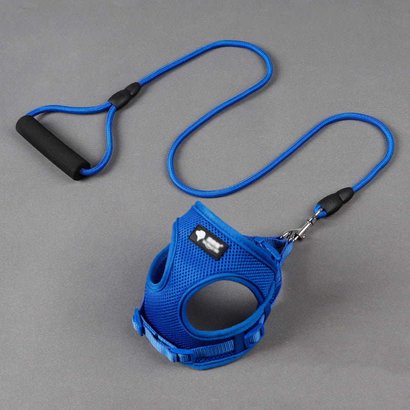 Adjustable Reflective Dog Leash & Collar Set — 360-degree reflective stitching