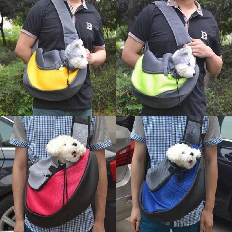 Ventilated Pet Carrier Backpack for cats and small dogs — mesh panels, safety tether