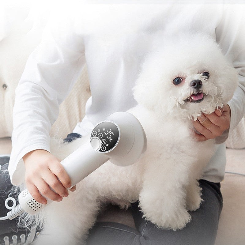Quiet Smart Pet Hair Dryer & Grooming Comb — low noise, adjustable temperature