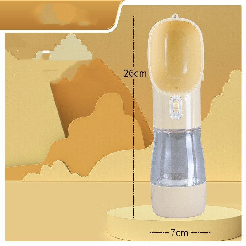 Portable Dog Water Bottle with Fold-Out Bowl