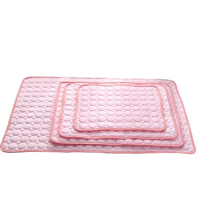 Cooling Ice Silk Pet Mat — self-cooling summer comfort pad for dogs and cats