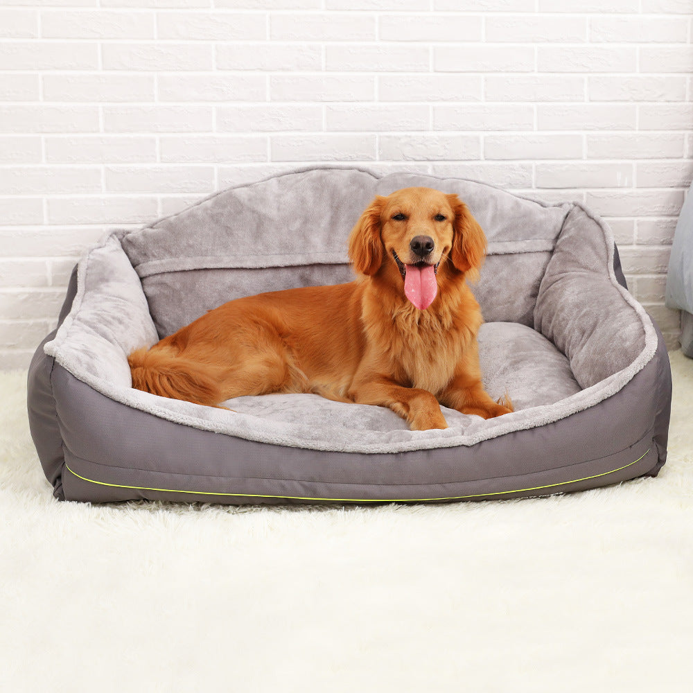Plush Orthopedic Dog Sofa Bed & Lounger — memory foam, velvet cover, 4 sizes
