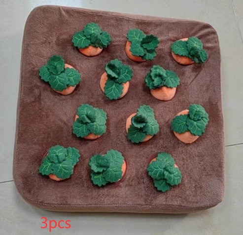 Carrot Plush Snuffle & Chew Toy for Dogs