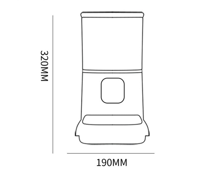 Smart WiFi Auto Pet Feeder with app and voice control — 6L capacity for cats and dogs