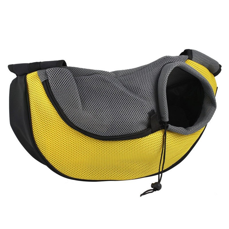 Ventilated Pet Carrier Backpack for cats and small dogs — mesh panels, safety tether
