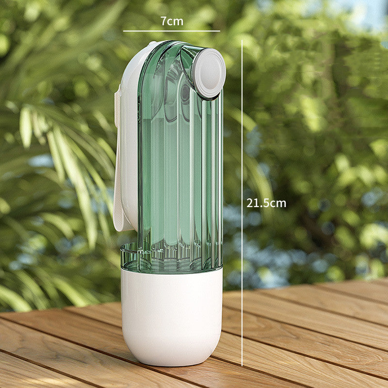 2-in-1 Portable Dog Walking Water Cup — spill-proof travel feeder