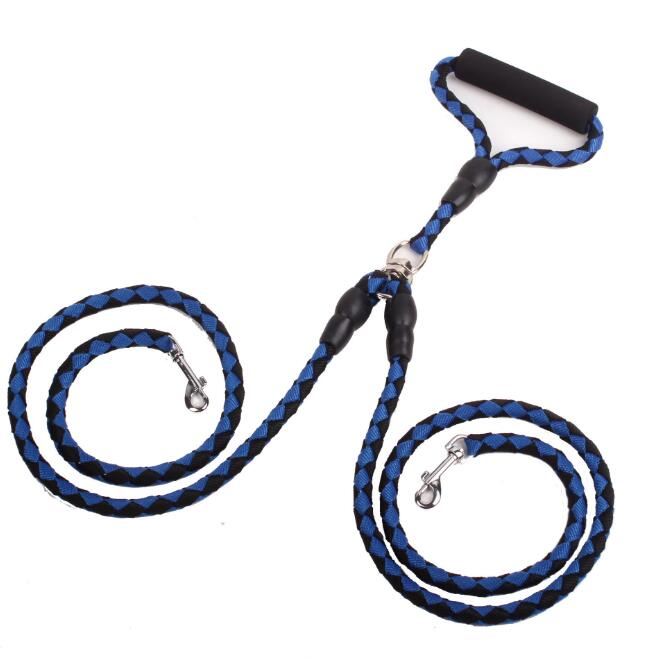 Dual-Clip Double-Ended Dog Leash & Collar
