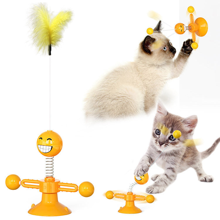 Interactive Windmill Scratch & Teeth Toy for Cats