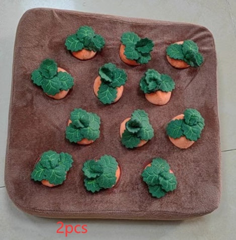 Carrot Plush Snuffle & Chew Toy for Dogs