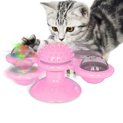 Interactive Windmill Scratch & Teeth Toy for Cats