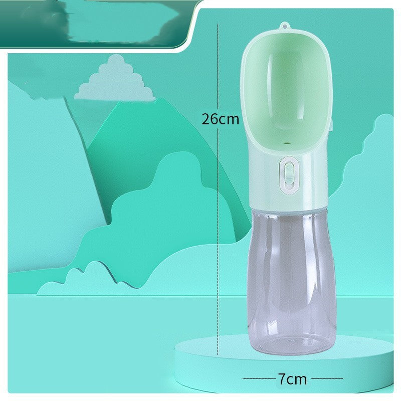 Portable Dog Water Bottle with Fold-Out Bowl