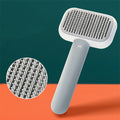 Detangling Stainless Steel Pet Grooming Brush — deshedding comb for dogs and cats