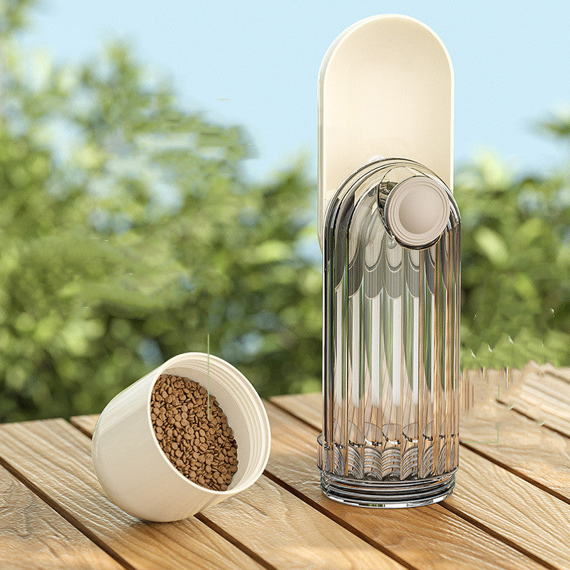 2-in-1 Portable Dog Walking Water Cup — spill-proof travel feeder