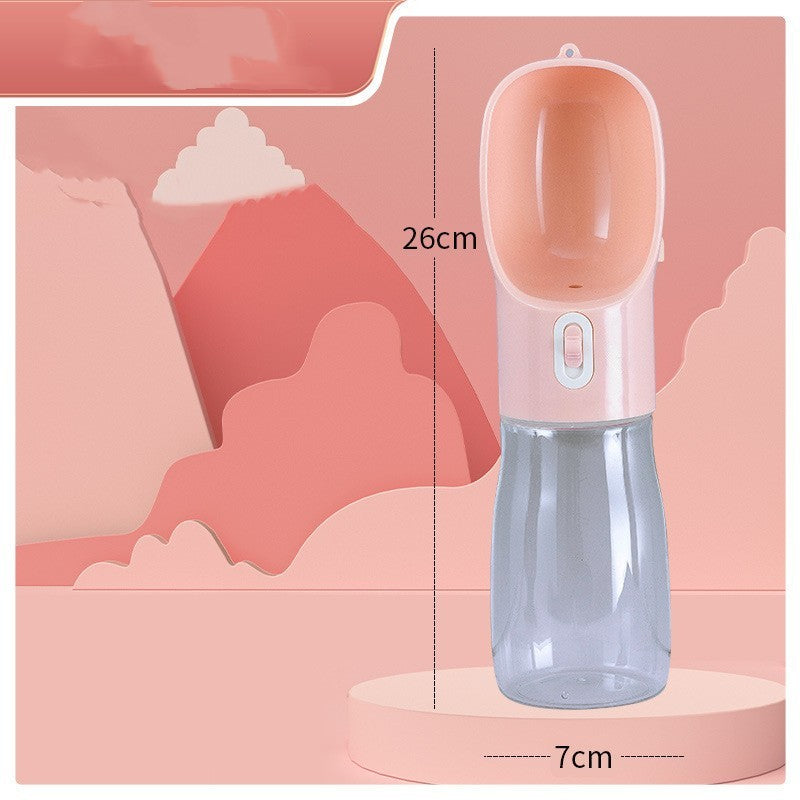 Portable Dog Water Bottle with Fold-Out Bowl