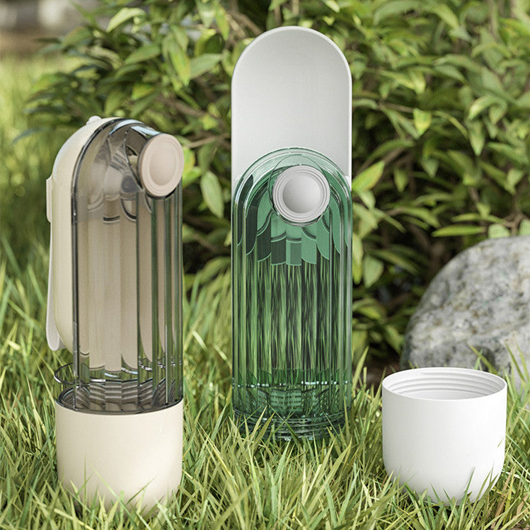 2-in-1 Portable Dog Walking Water Cup — spill-proof travel feeder