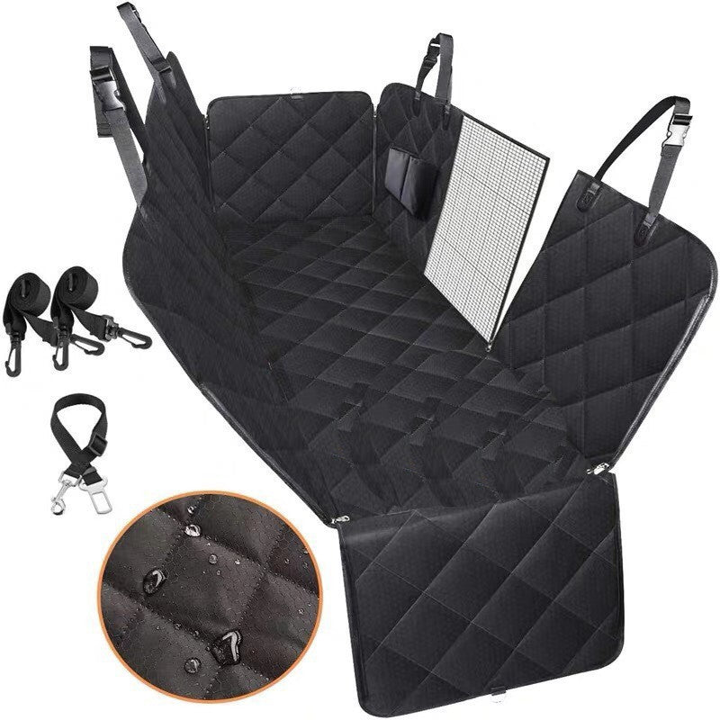 Mesh Dog Car Seat Cover & Hammock Protector — full back-seat coverage, anti-slip