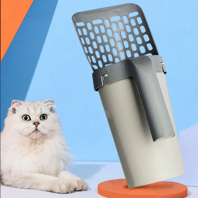 All-in-One Cat Litter Box & Scoop Storage Set