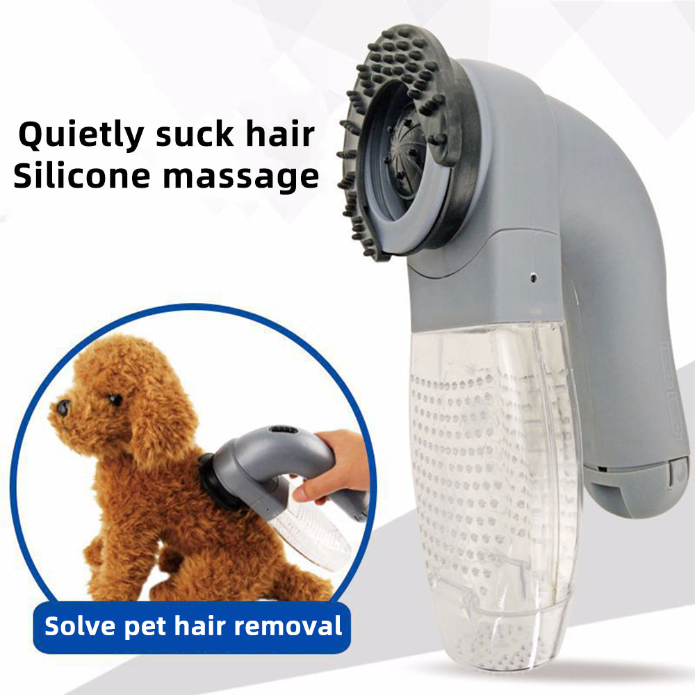 Electric Pet Hair Removal & Massage Vacuum — USB rechargeable, quiet motor