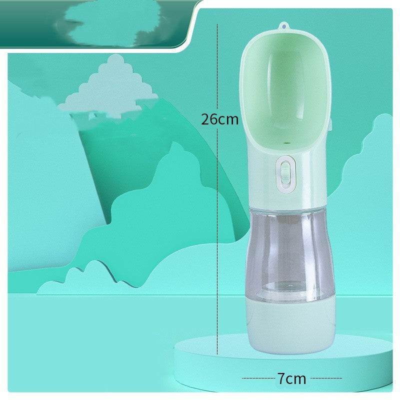 Portable Dog Water Bottle with Fold-Out Bowl